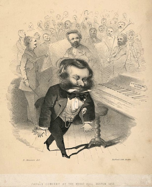 Caricature d'Alfred Jaëll